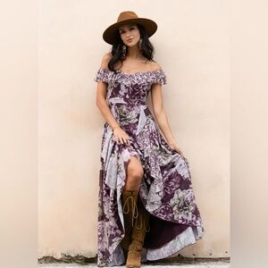 NWT - Joyfolie MIA Joy Rachel Dress in Plum Floral